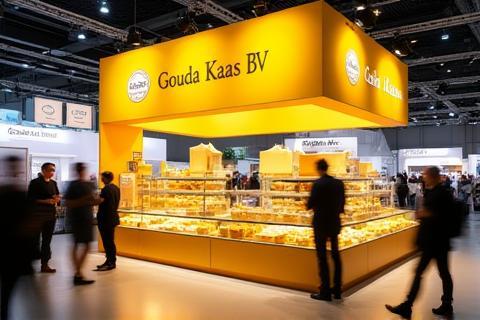 Stand van Gouda Kaas BV op een voedselbeurs.